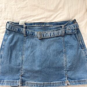American Eagle Outfitters Light Blue Denim Mini Skirt